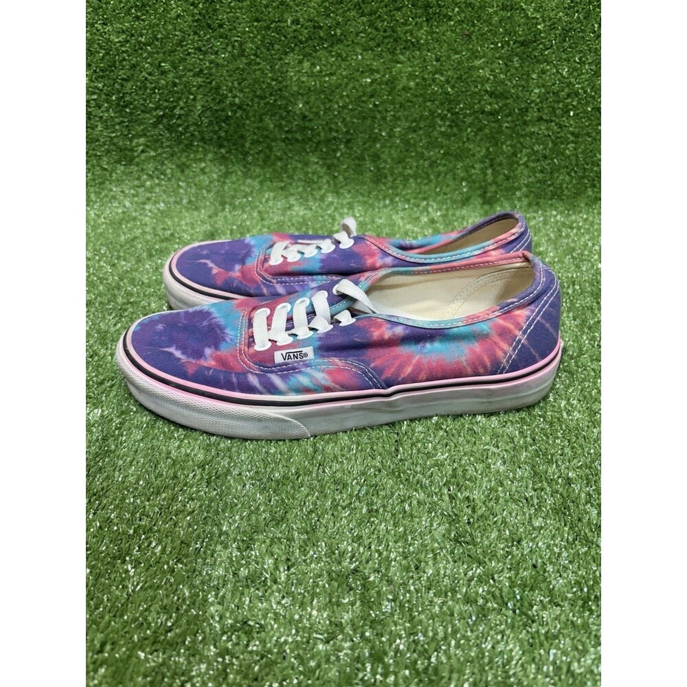 Vans Authentic Tie Dye Low Top Skate Sneakers Mens 6.5 Womens 8 Pink Blue